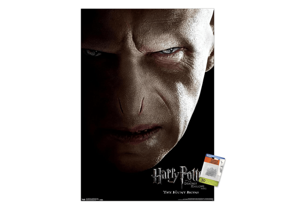
Trends International Harry Potter and the Deathly Hallows: Part 1 - Voldemort One Sheet Wall Poster, 22.37" x 34.00", Premium Poster & Push Pin...