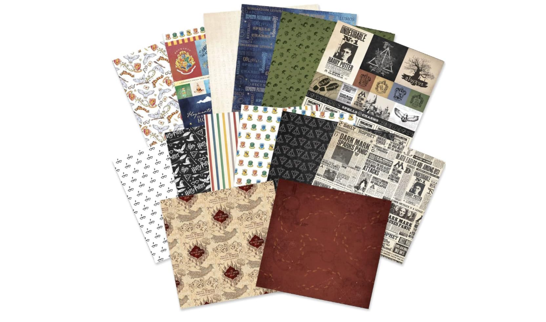 
Paper House Productions Harry Potter 12" x 12" 14-Sheet Decorative Double Sided Paper Pack for Scrapbooking and Crafts - Icons