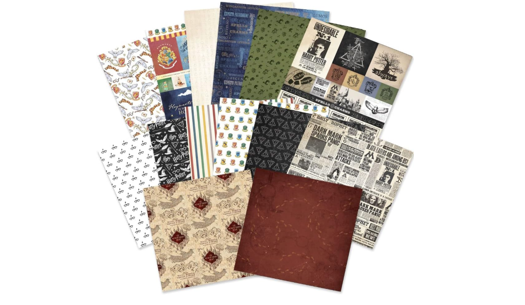 
Paper House Productions Harry Potter 12" x 12" 14-Sheet Decorative Double Sided Paper Pack for Scrapbooking and Crafts - Icons