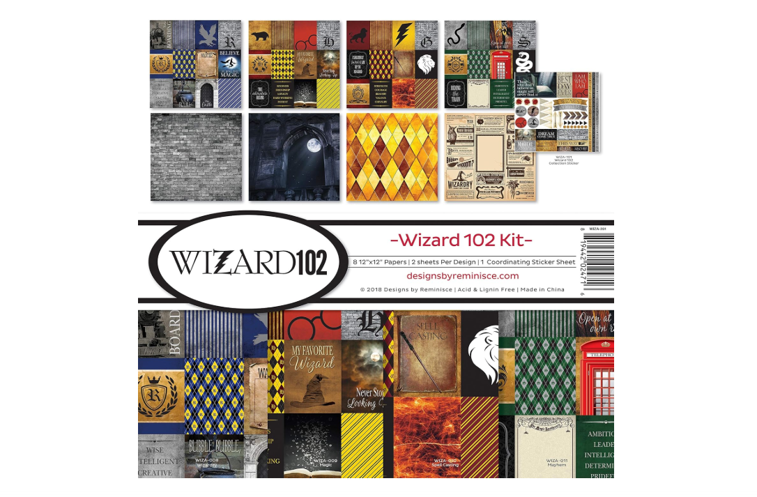 
Reminisce (REMBC) Wizard 102 Scrapbook Collection Kit, 12-x-12-Inch, Multi Color Palette
