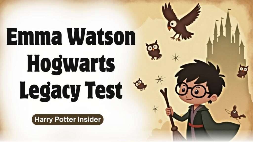 Emma Watson Hogwarts Legacy Test