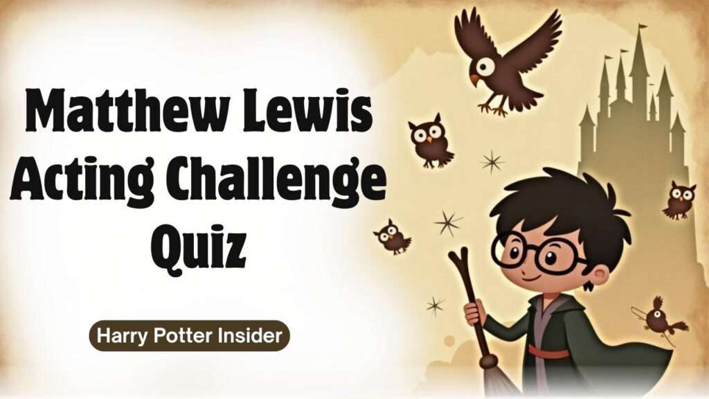 Matthew Lewis Acting Challenge Quiz