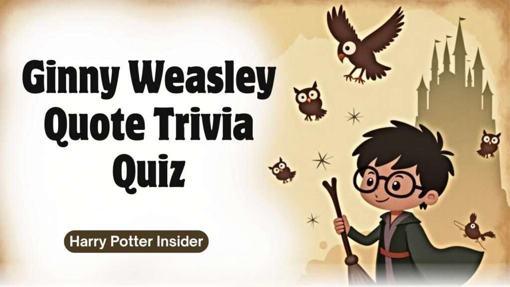 Ginny Weasley Quote Trivia Quiz