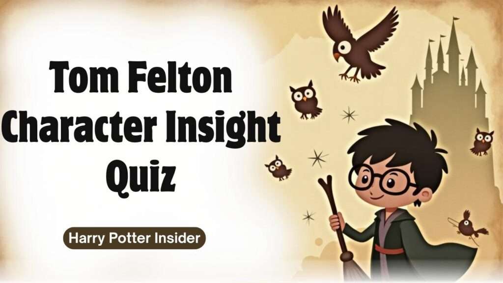 Generate an SEO-optimized meta title (maximum 55 characters) and meta description (maximum 140 characters) for this article. The focus keyword is Tom Felton Character Insight Quiz Ensure it is included in both the meta title and the meta description, and make the keyword appear in bold. Give me in text format not code format.