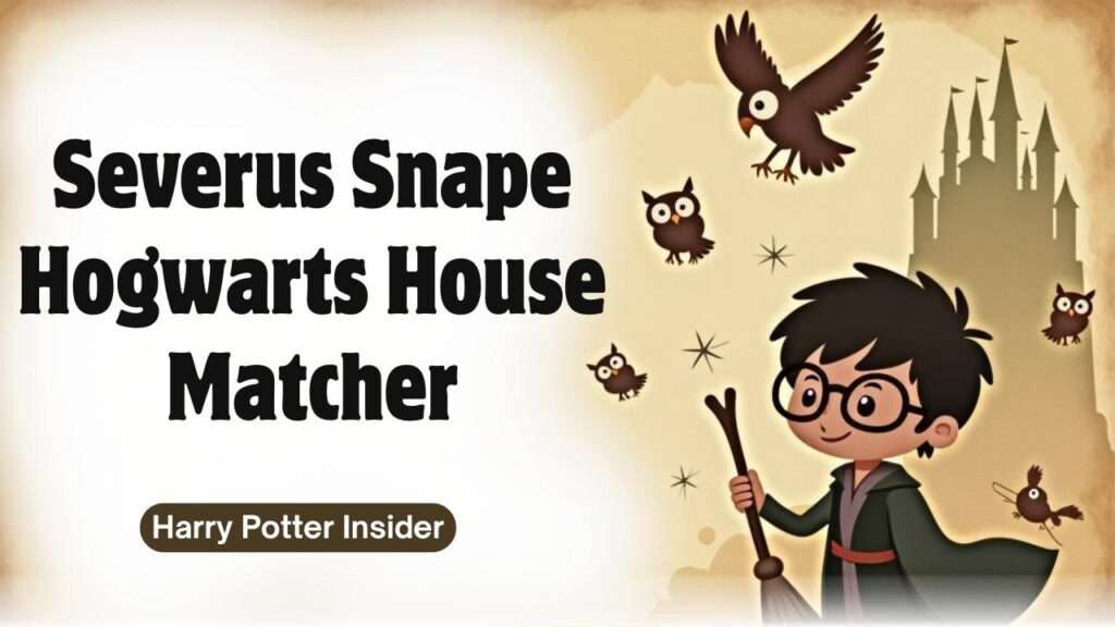 Severus Snape Hogwarts House Matcher