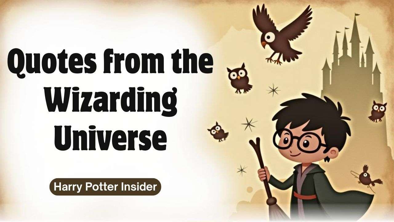 Explore Quotes from the Wizarding Universe Now.