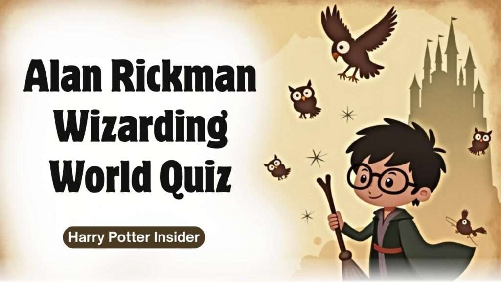 Alan Rickman Wizarding World Quiz