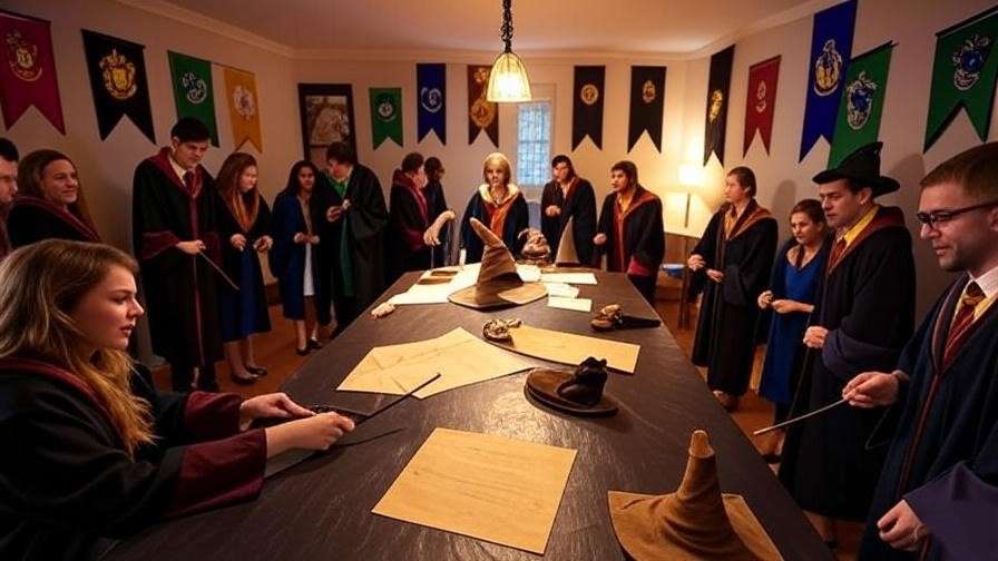Harry Potter Yule feast party with Sorting Hat and themed activities