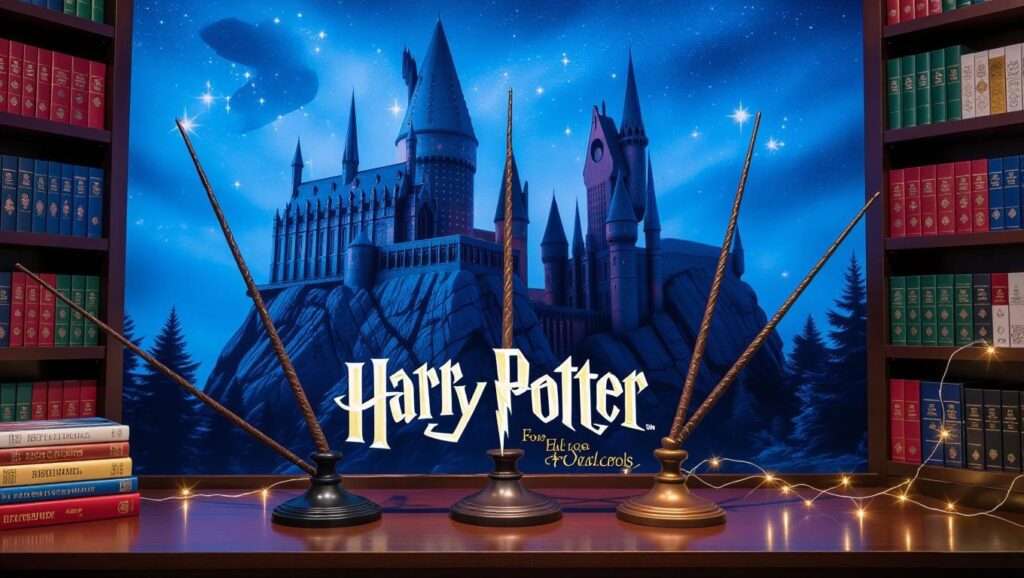 Harry Potter wand stands