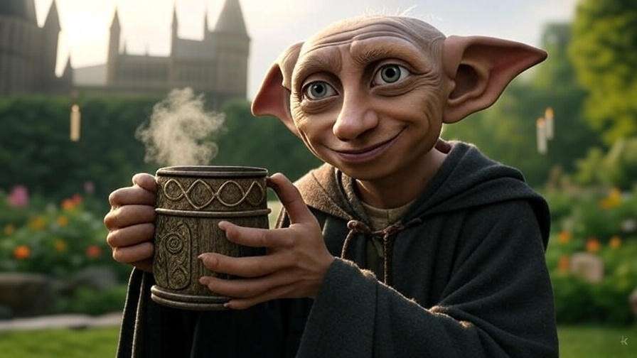 harry potter elf mug