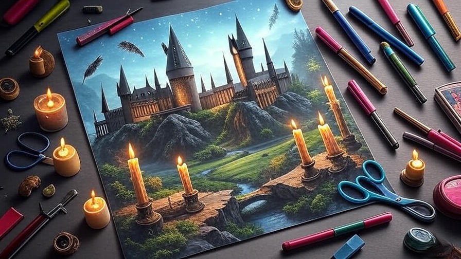 harry potter scrapbook paper