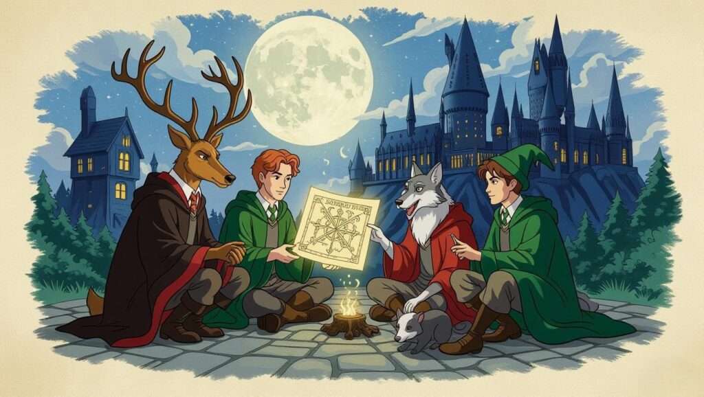 Prongs, Padfoot, Moony, Wormtail