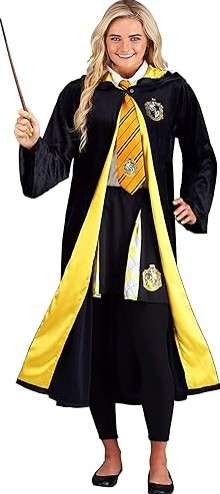 Deluxe Harry Potter Gryffindor Robe Costume for Adults ? Movie Quality Wizarding World Hogwarts House Themed Robes 