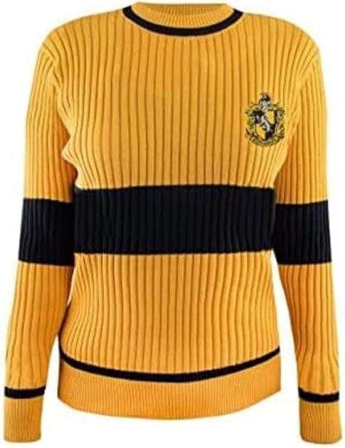 Cinereplicas Harry Potter - Quidditch Sweater Gryffindor/Slytherin/Ravenclaw/Hufflepuff - XS/S/M/L/XL - Official License 