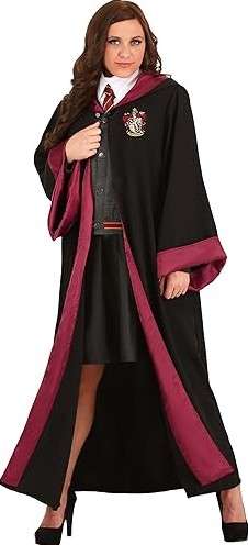 Women's Harry Potter Hermione Granger Costume, Gryffindor Robe & Sweater for Wizard Fantasy Cosplay & Halloween