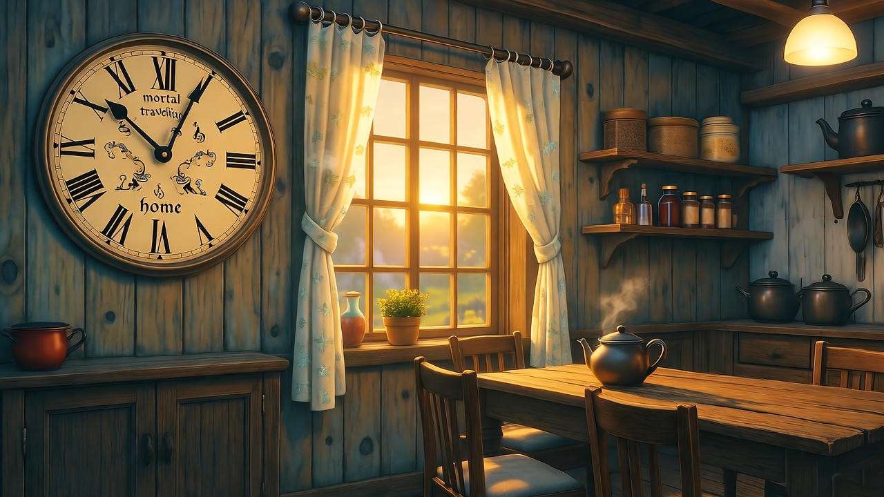 Weasley family clock showing mortal peril at dawn – time motif Harry Potter