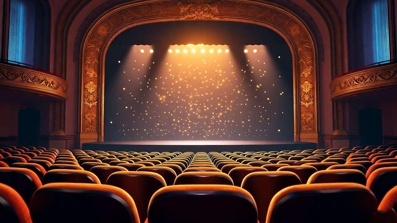 Interior of James M. Nederlander Theatre ready for Harry Potter and the Cursed Child Chicago 2025 performance
