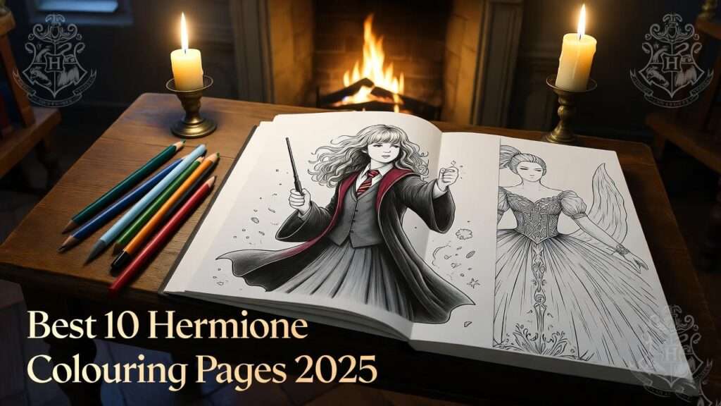 Hermione Colouring Pages