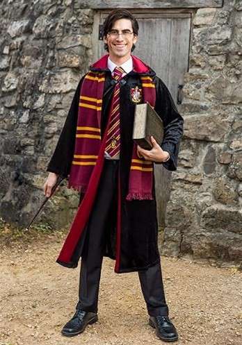 Harry Potter Plus Size Robe, Deluxe Hogwarts House Themed Robes for Adults, Wizarding World Costume