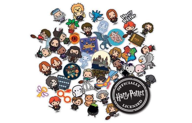 Harry Potter Chibi Clear Vinyl Decal Stickers, Waterproof, UV & Scratch-Resistant, Sticker Decals for Laptops, Water Bottles, Journals, Kindles &... 
