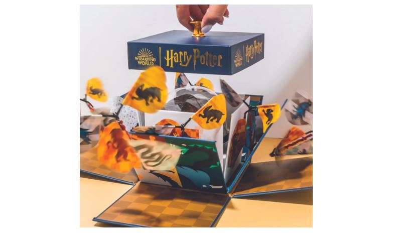 Harry Potter Flying Butterfly Explosion Gift Box Bundle by Send A Cake – Includes 3" Chocolate Mini Bundt Cake – Magical Birthday & Special Occasion...
