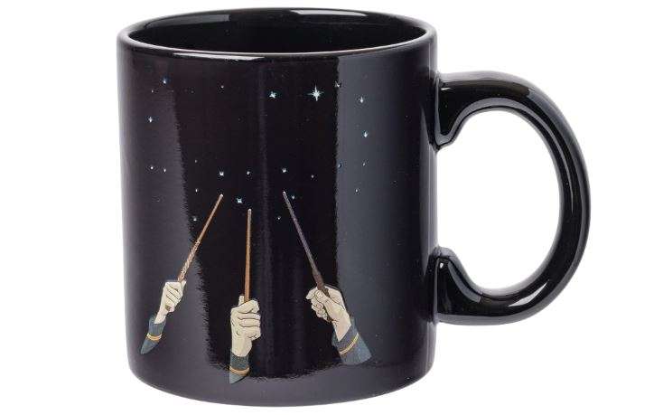Silver Buffalo Harry Potter Wand Reveal Heat Reveal Ceramic Mug, 20 Ounces
