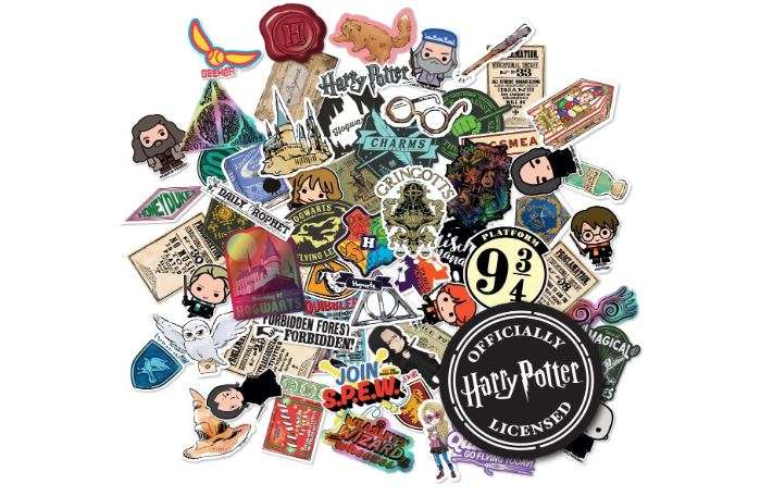 Conquest Journals Harry Potter Variety Vinyl Decals, Set of Unique Decal Stickers, 5 Holograms, Waterproof, UV & Scratch Resistant, Great for Gadgets,... 