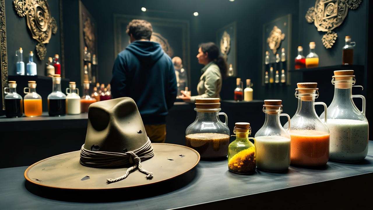 Interactive Harry Potter exhibition gallery with Sorting Hat and potion stations at Cambridge side