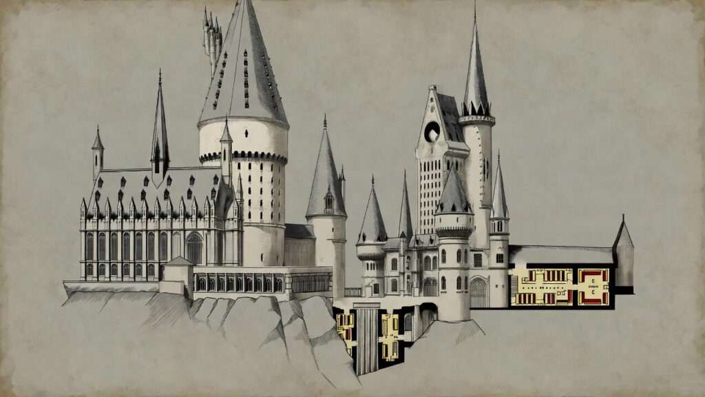 plan of Hogwarts Castle