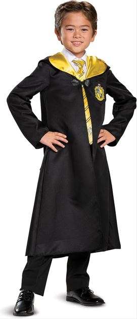Harry Potter Robe, Official Hogwarts Wizarding World Costume Robes, Classic Kids Size Dress Up Accessory