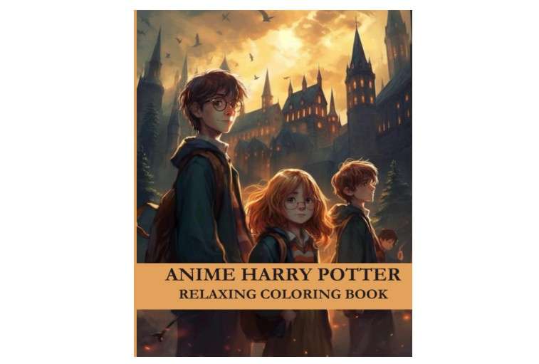 HARRY POTTER COLORING BOOK FOR TEENS AND ADULTS - ANIME STYLE 