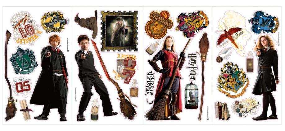 RoomMates RMK1547SCS Harry Potter Peel and Stick Wall Decals 10 inch x 18 inch 