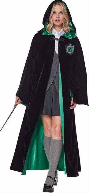 Spirit Halloween Harry Potter Adult Slytherin Robe Deluxe | Officially licensed | Harry Potter Costume | Wizard Outfit
