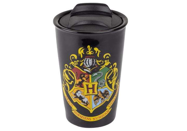 Seven20 Harry Potter Hogwarts Travel Coffee Mug, 14oz - Ceramic Tumbler with House Crest Design - Officially Licensed - Book & Movie Gift for Kids,...
