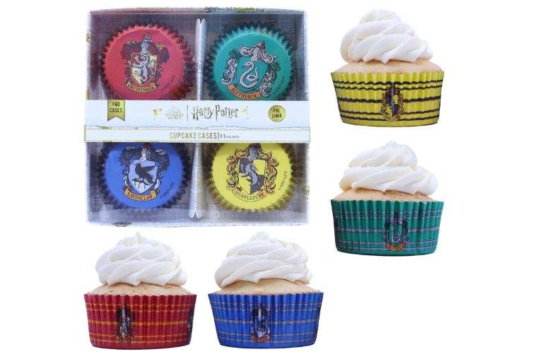 PME Harry Potter Foil-Lined Cupcake Cases (Pack of 60), Hogwarts Houses
