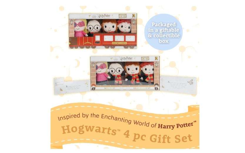 KIDS PREFERRED Harry Potter Toys - Ron Weasley, Hermione Granger, Luna Lovegood Plush Set, Hogwarts Stuffed Animal Collection
