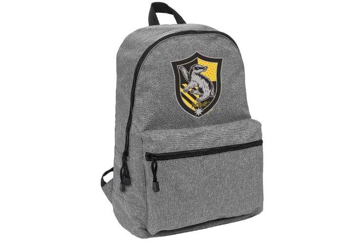 Harry Potter Hufflepuff Plaid Sigil Lightweight Backpack for Work School Daily Use Packable for Travel
