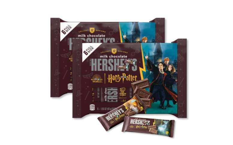 Milk Chocolate Candy Bars, Wizard-Themed Wrappers – 12 Bars (2 × 6-Pack), 1.55 oz Each, Individually Wrapped