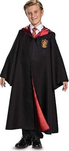 Harry Potter Robe, Official Hogwarts Wizarding World Costume Robes, Deluxe Kids Size Dress Up Accessory
