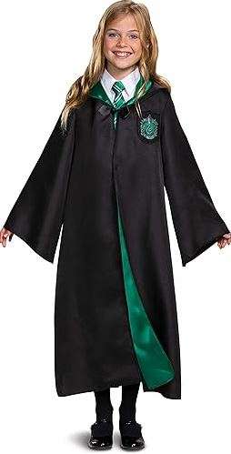 Harry Potter Robe, Official Hogwarts Wizarding World Costume Robes, Deluxe Kids Size Dress Up Accessory