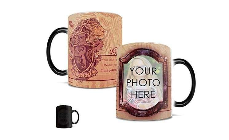 Morphing Mugs Harry Potter – Gryffindor - Personalized Sorting Hat – Add Your Image – One 11 oz Color Changing Heat Sensitive Ceramic Mug – Image Revealed...