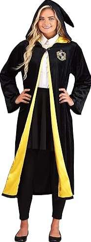 Harry Potter Plus Size Robe, Deluxe Hogwarts House Themed Robes for Adults, Wizarding World Costume 