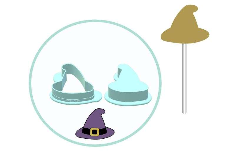 Witch Hat Cake Pop Mold | Deluxe Cutter, Popper
