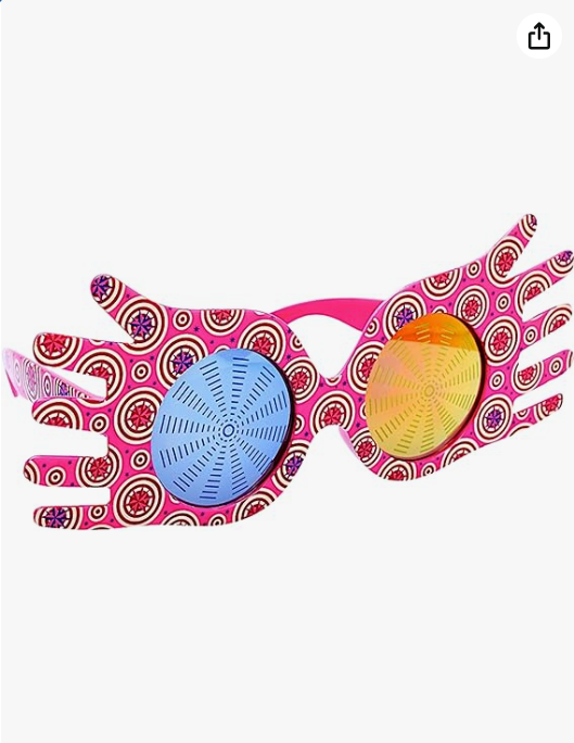 Sun-Staches Luna Lovegood Spectrespecs | Official Wizarding World Sunglasses | Harry Potter Costume Accessory | UV400 Lenses | One Size Fits Most