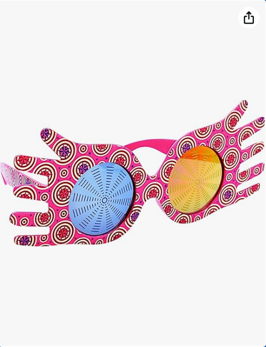Sun-Staches Luna Lovegood Spectrespecs | Official Wizarding World Sunglasses | Harry Potter Costume Accessory | UV400 Lenses | One Size Fits Most