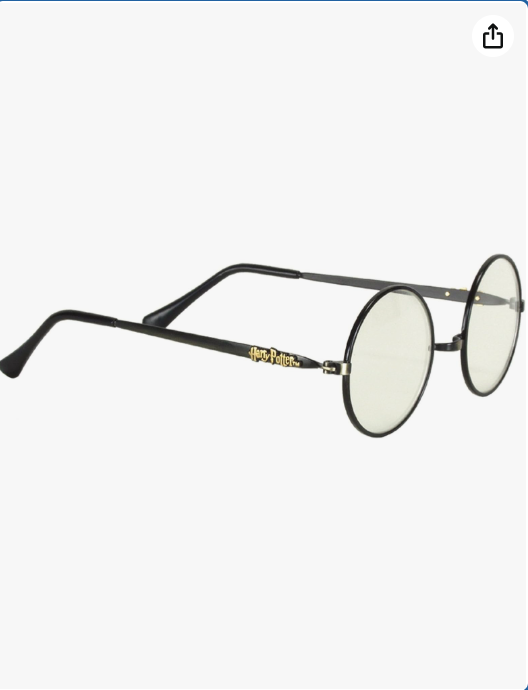 elope Harry Potter Wire Glasses - Thin Wire Frame with Clear Round Lenses, Officially Licensed, Costume Accessory
