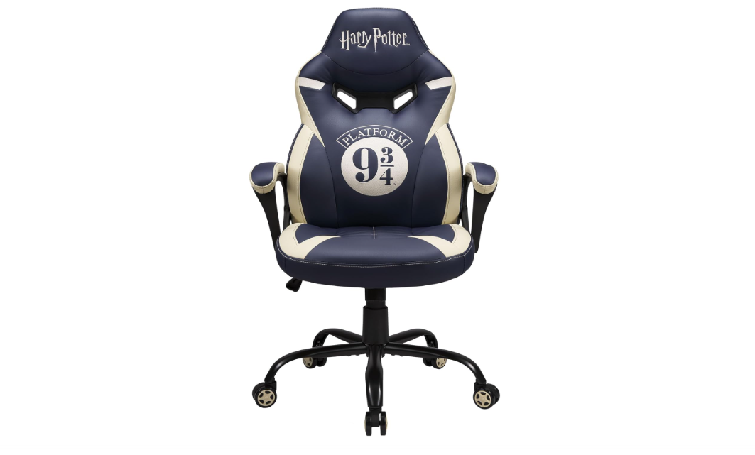 SUBSONIC Harry Potter - Junior Gamer Chair 9 3/4 Blue - Gaming Office Chair for Child and Teen - Official License