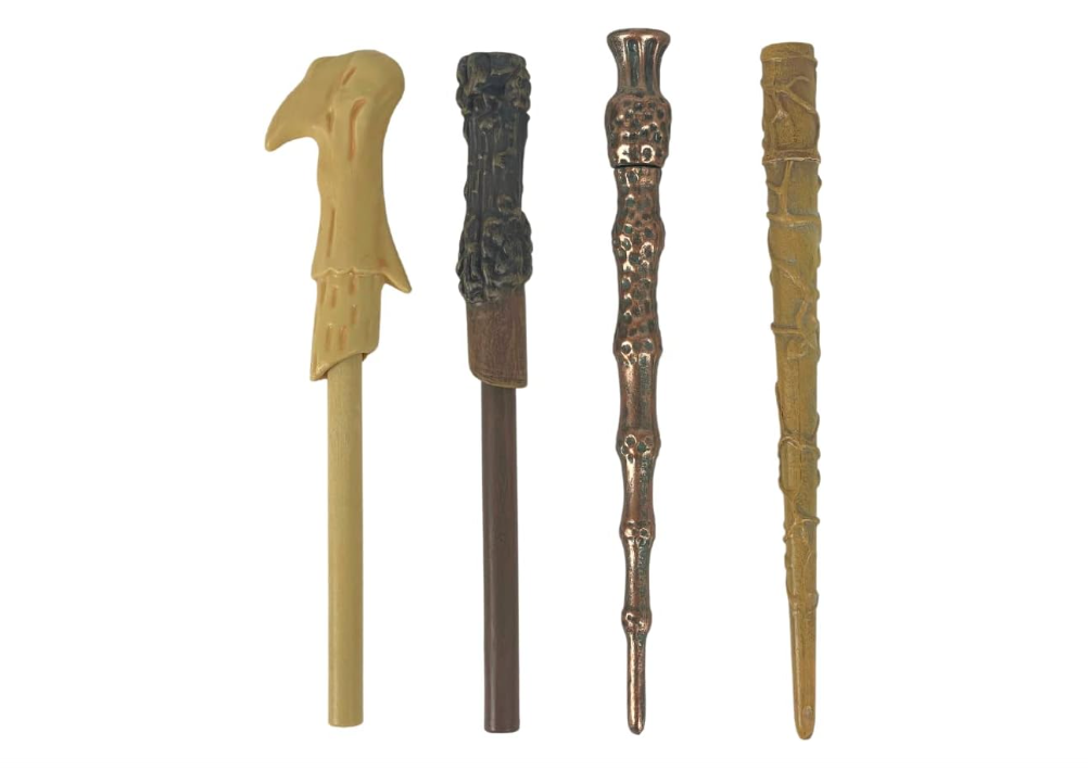
Harry Potter Wizarding World Wand Pens Set of 4 - Voldemort, Hermione, Dumbledore Wands
