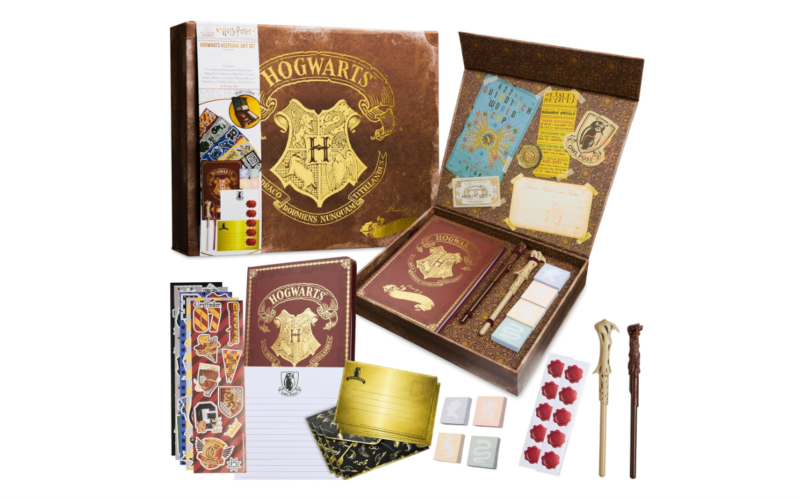 
Harry Potter Stationary Set for Kids Teens Adults with Wand Pens Notebook Stickers Sticky Notes School Supplies Journaling Writing Gifts for Kids