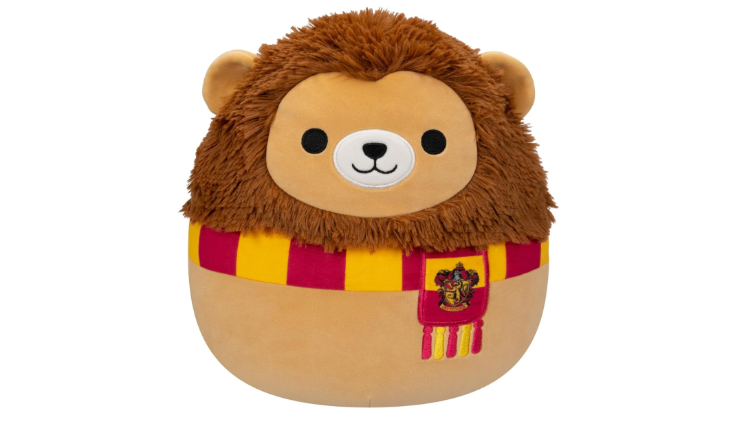  Squishmallows Original Harry Potter 10-Inch Gryffindor Lion Plush - Medium-Sized Ultrasoft Official Jazwares Plush